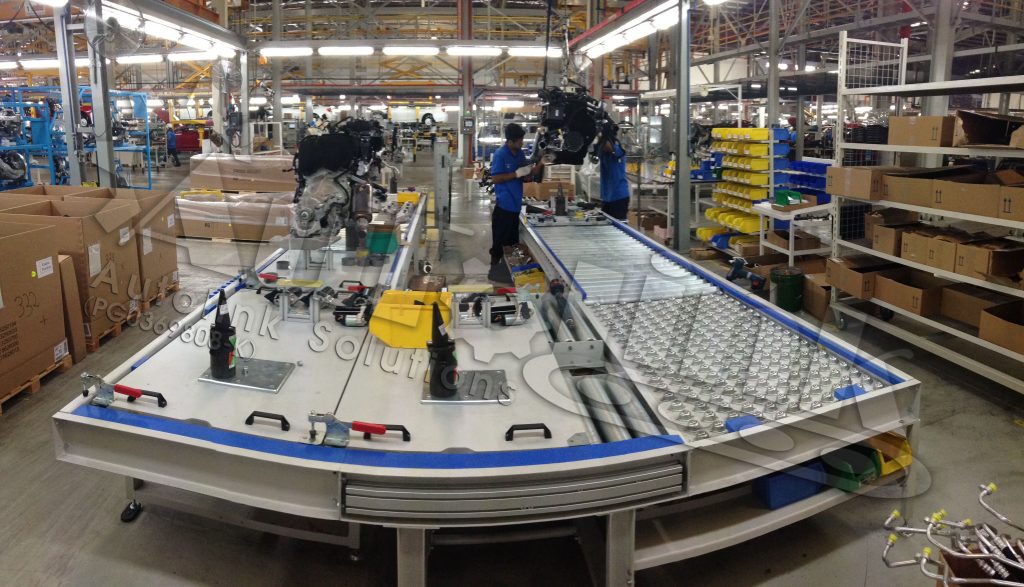 Engine Assembly Free Flow Conveyor
