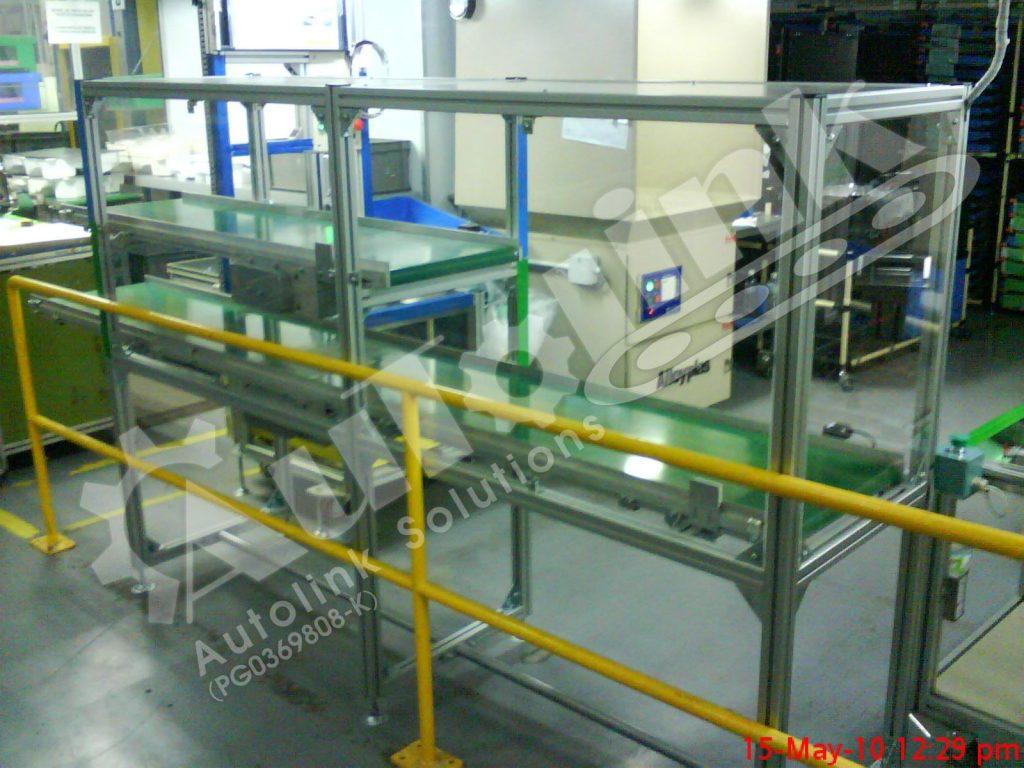 Top & Btm Lane Green Belt Conveyor